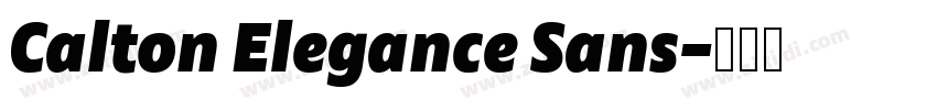 Calton Elegance Sans字体转换